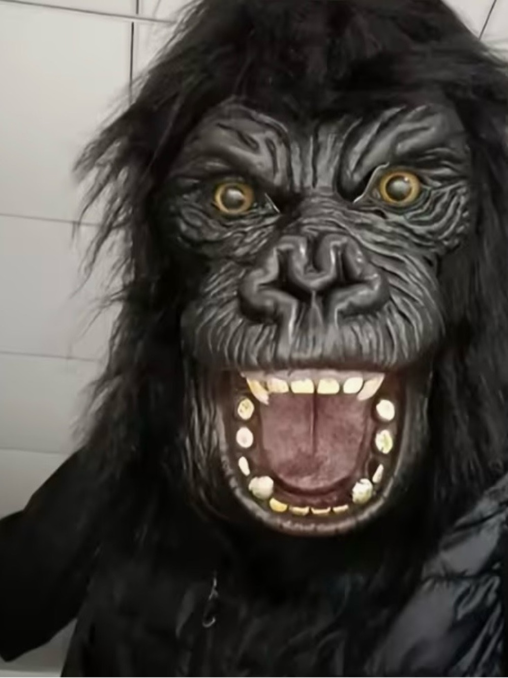 Black Gorilla Costume Mask - Brand Unknown